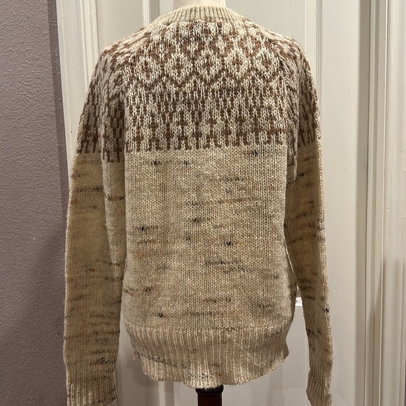 Vintage Pendleton Men’s 100% virgin wool made in the USA fisherman sweater sz. M - Picture 2 of 9